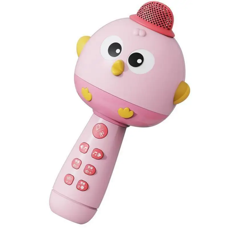 2024 New Kids Singing Wireless Microphone Toy Bluetooth Speaker Portable Karaoke Machine Home Party Cute Christmas Gift