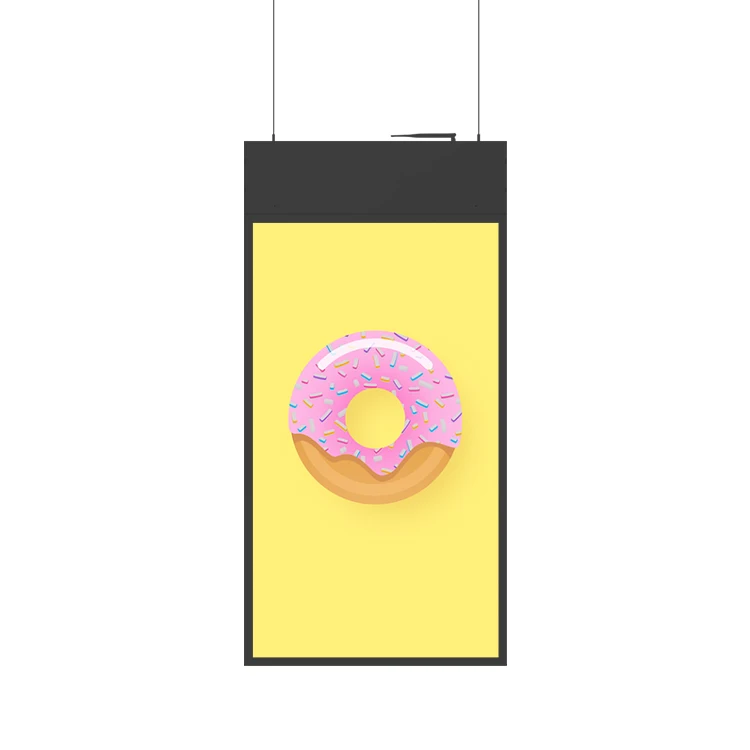 Double-Sided Display High Brightness Shop Ceiling Hanging LCD Panel Sign Advertising Digital Window Signage Display