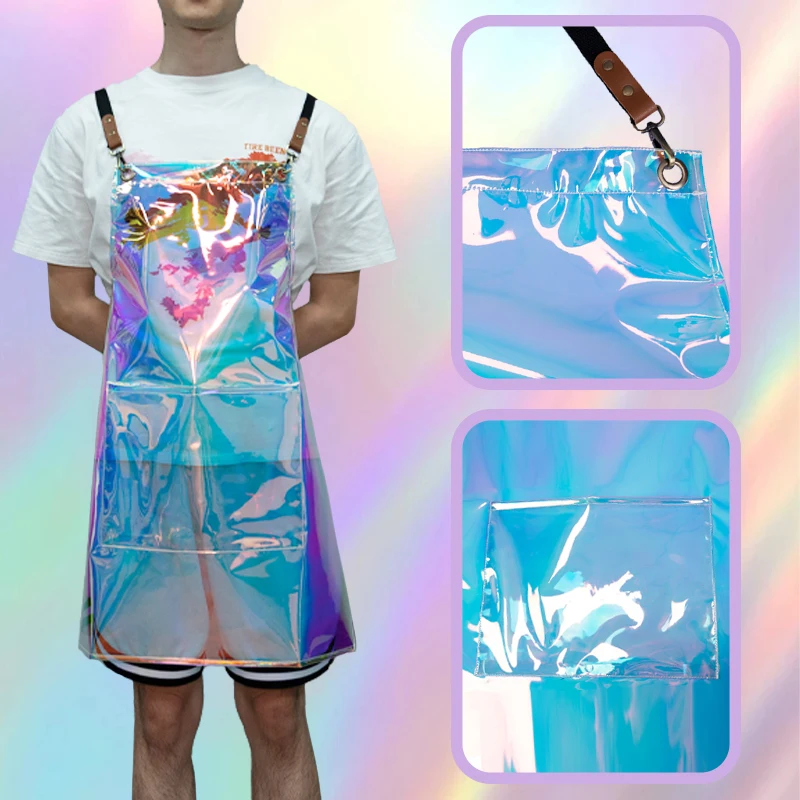 Custom Print Transparent Clear Tpu Apron high Quality Waterproof Tpu Apron aprons Kitchen Waterproof Transparent
