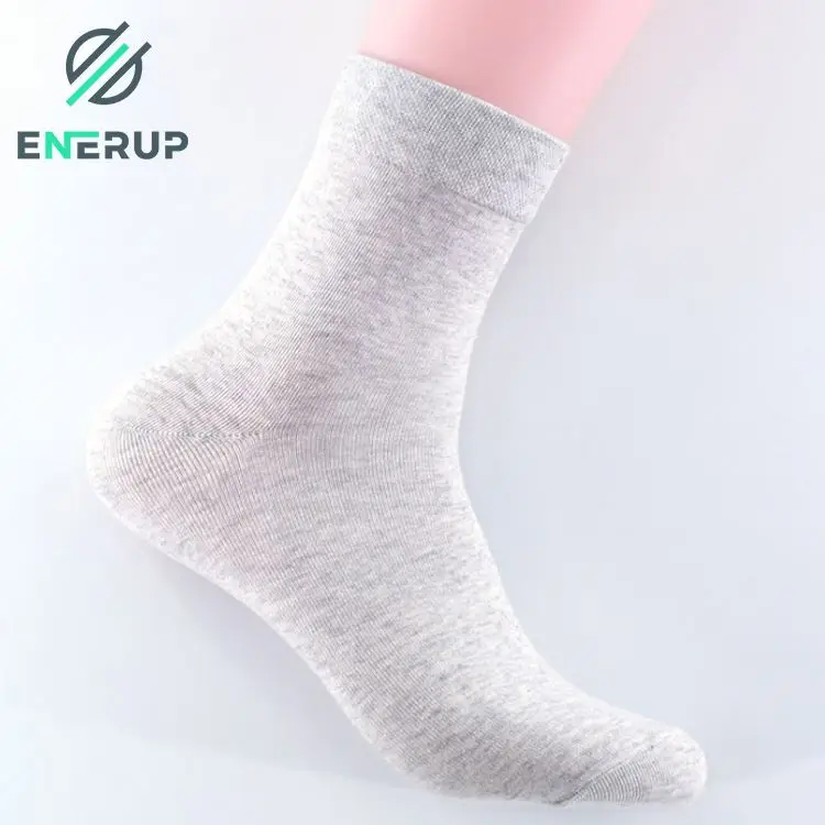 Enerup Cotton Black Women Custom Oem Business Customised Wholesale Calcetines Al Por Mayor Ankle Mens Dress Socks