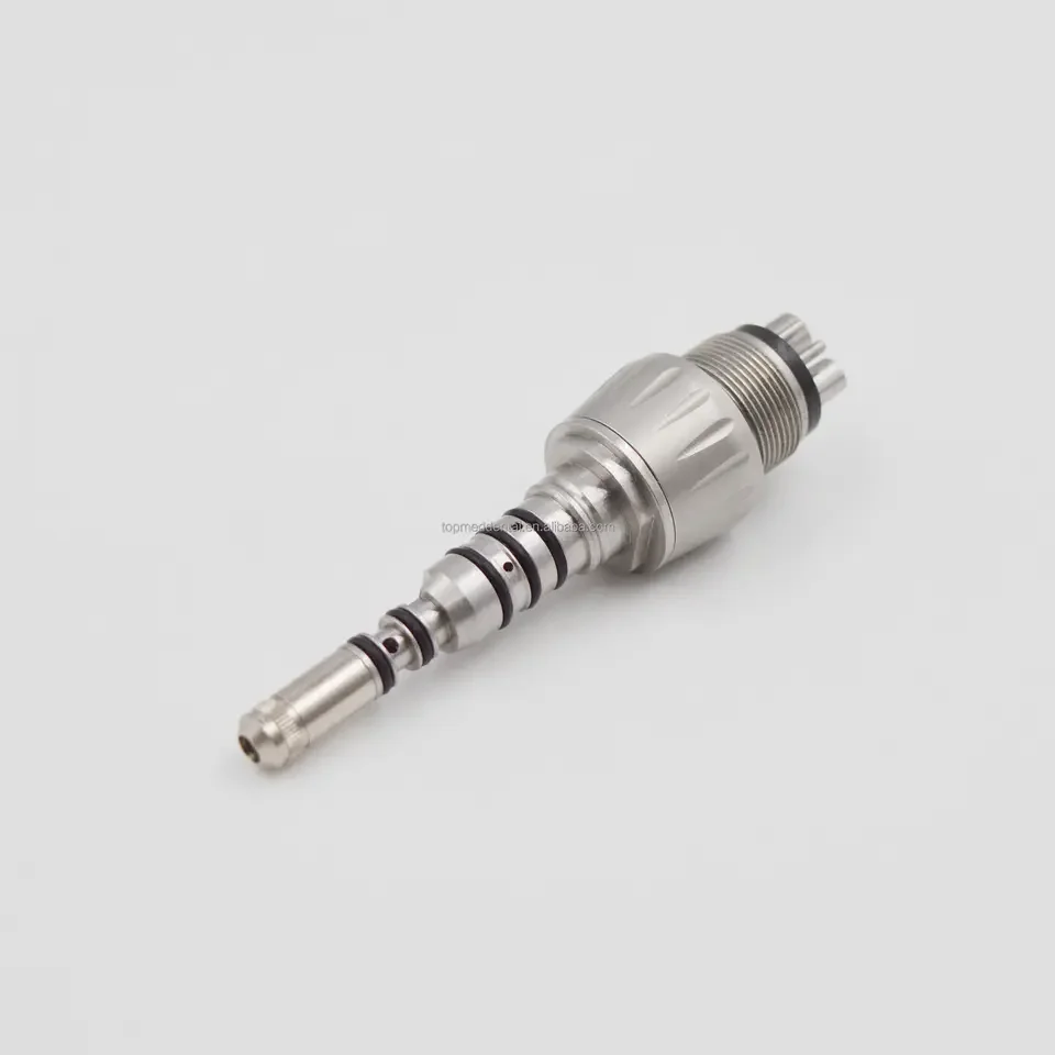 Dental materials High speed Mobile phone accessories 6-hole optical fiber quick connector Dental mobile quick connector
