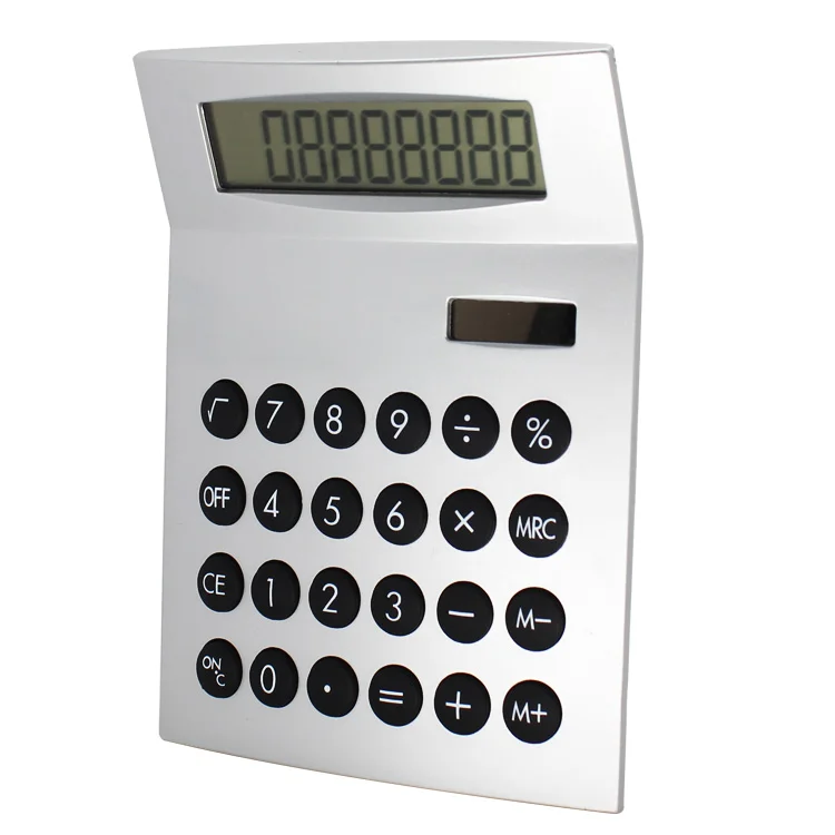 Promotional Gift Electronic 8-digit Digital Solar Table Dual Power Calculator