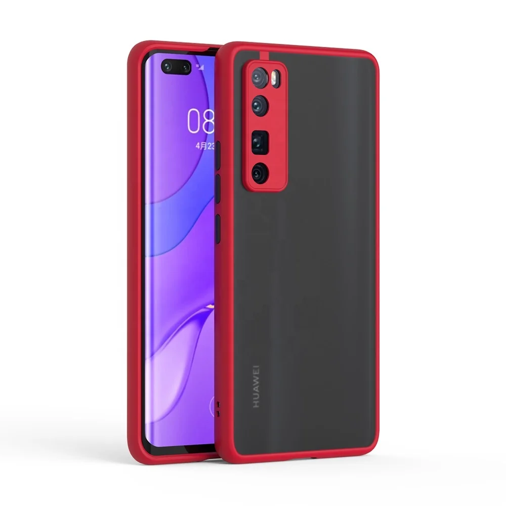 Hot Deals TPU Frame Translucent PC Phone Case Back Cover for Huawei nova 7 Pro P40 P30 Mate 30 20 lite Y8p Y8s Enjoy Z Y9 Prime
