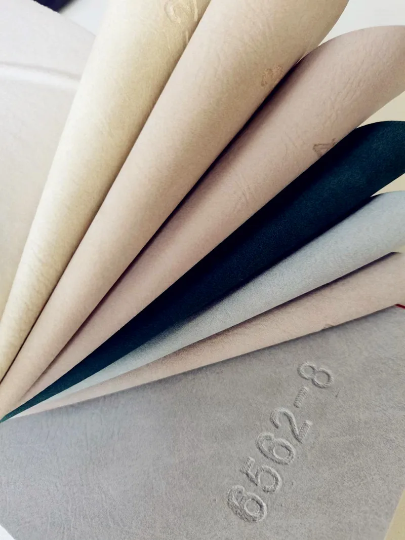 Factory wholesale suede synthetic leather nappa grain for gift box decoration