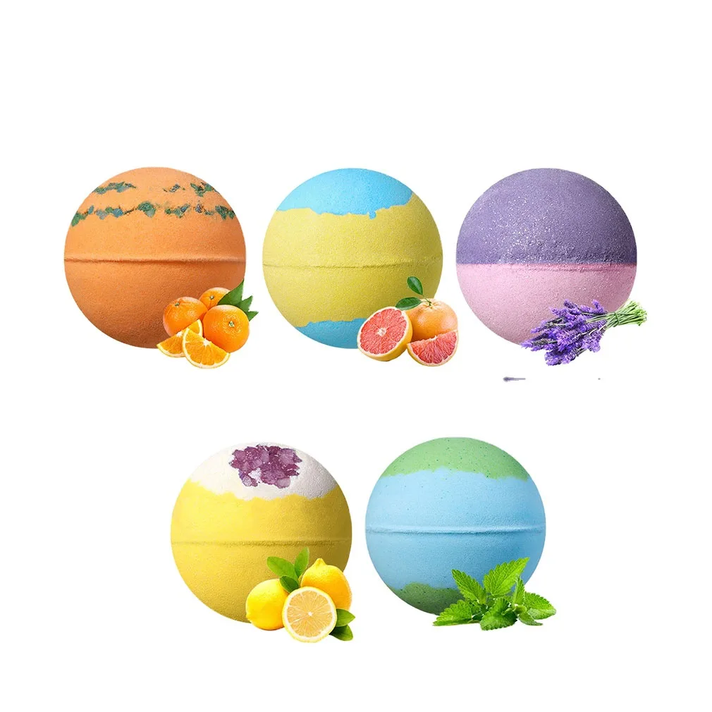 Amazon Selling Private Label Wholesale Bathbomb Gift Set Colorful Salts Ball Organic Kids Fizzy Bath Bomb