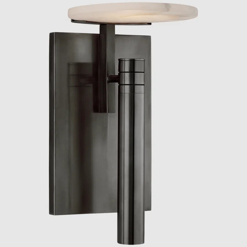 Nordic Industrial Style Marble Led Wall Sconces Bedroom Living Room Hotel Brass Alabaster Wall