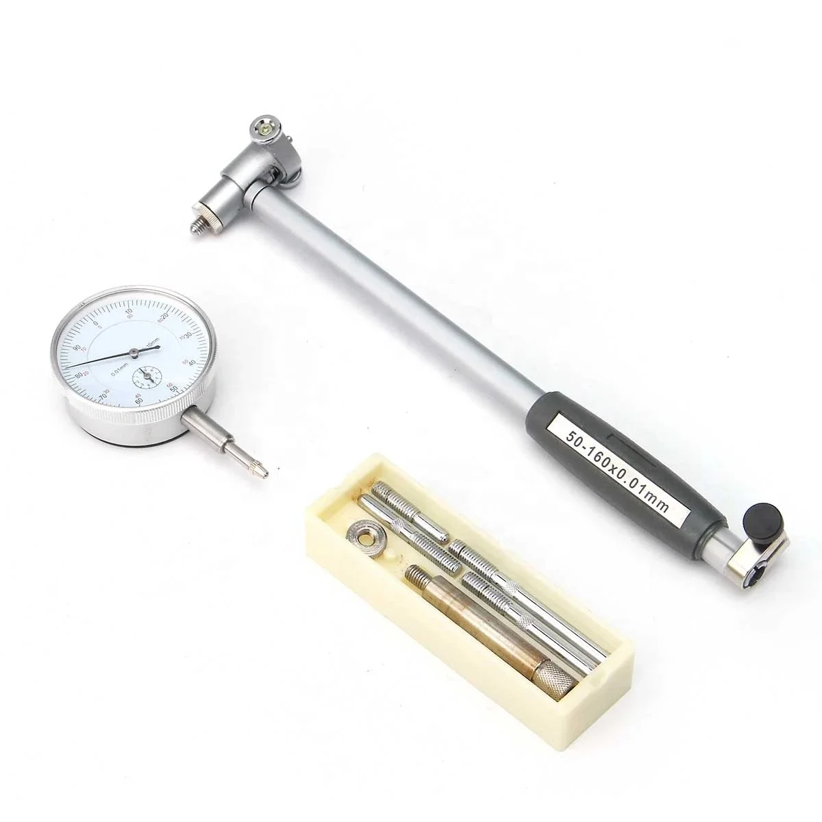 Dial Bore Gauge Indicator Set Diameter Measuring 50-160mm 35-50mm 18-35mm 0.01mm High Precision Engine Cylinder