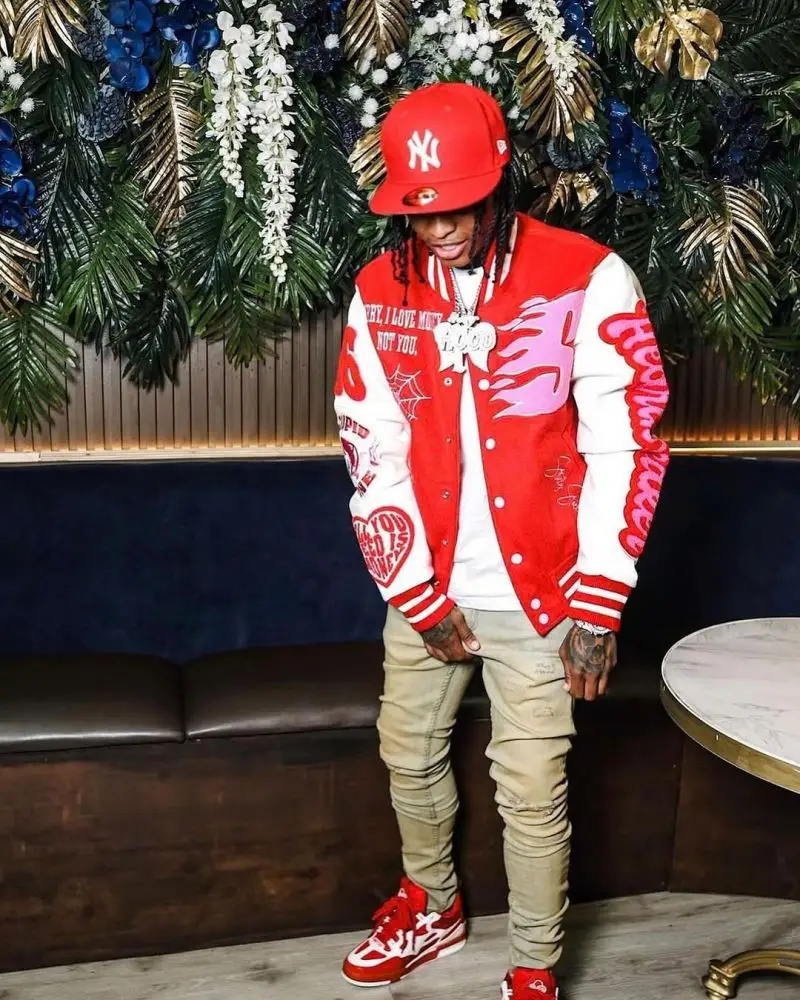 New Styles Customization Chenille Embroidery Leather Sleeve Baseball Letterman Varsity Jacket