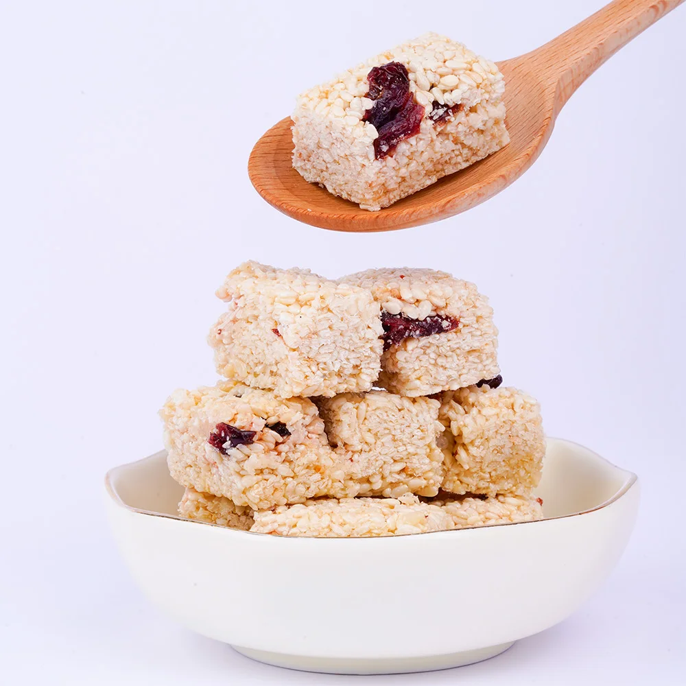 Healthy Sweet Leisure Food Bulk Kumquat Peanut Crisp Candy Crunchy Nut Bites Sesame Cranberry Candy Various Nut Bars Available