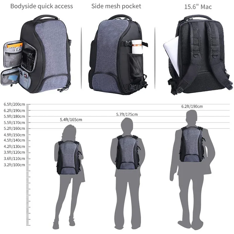 Custom Oxford SLR Camera Video Bags Bagpack for Outdoor Travel Photography Accessories Storage Bags DSLR Digital Camera Backpack