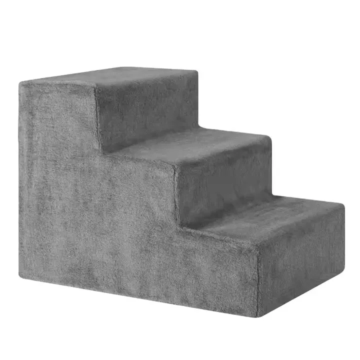 2/3/4/5 Tiers Non Slip Bottom Removable Eco Friendly Dog Ramp for Bed High Density Foam Dog Cat Stairs