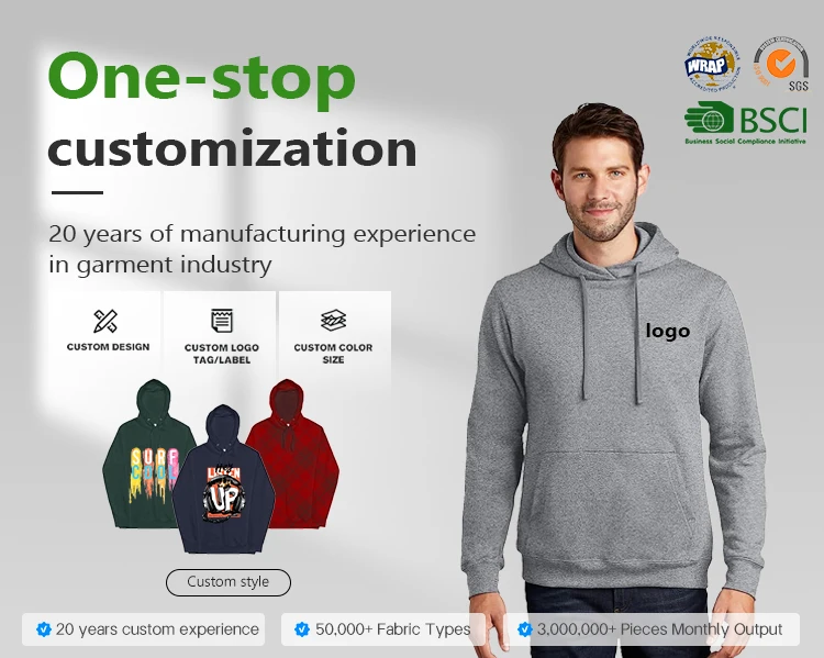Manufacturer Custom Logo Cheap Oversized Unisex Hommes Basic Hoodies And Sweatshirts for Men