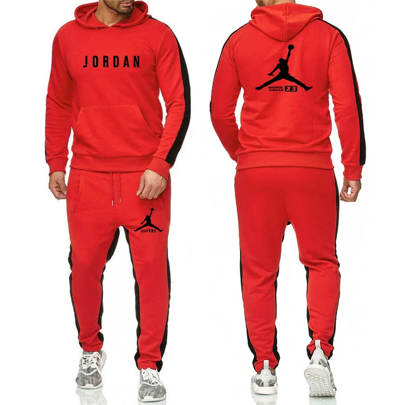 Same Color Custom Name Brand LOGO Men  Hoodies sets Track suits men Two Piece  Sports wear Brand Tracksuits Men