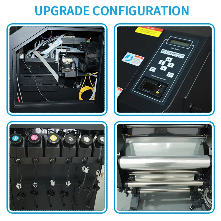 UV Printer 60cm I3200 3 Print Head Crystal Label All in 1 DTF Sticker for Glass Ceramic Acrylic Printing