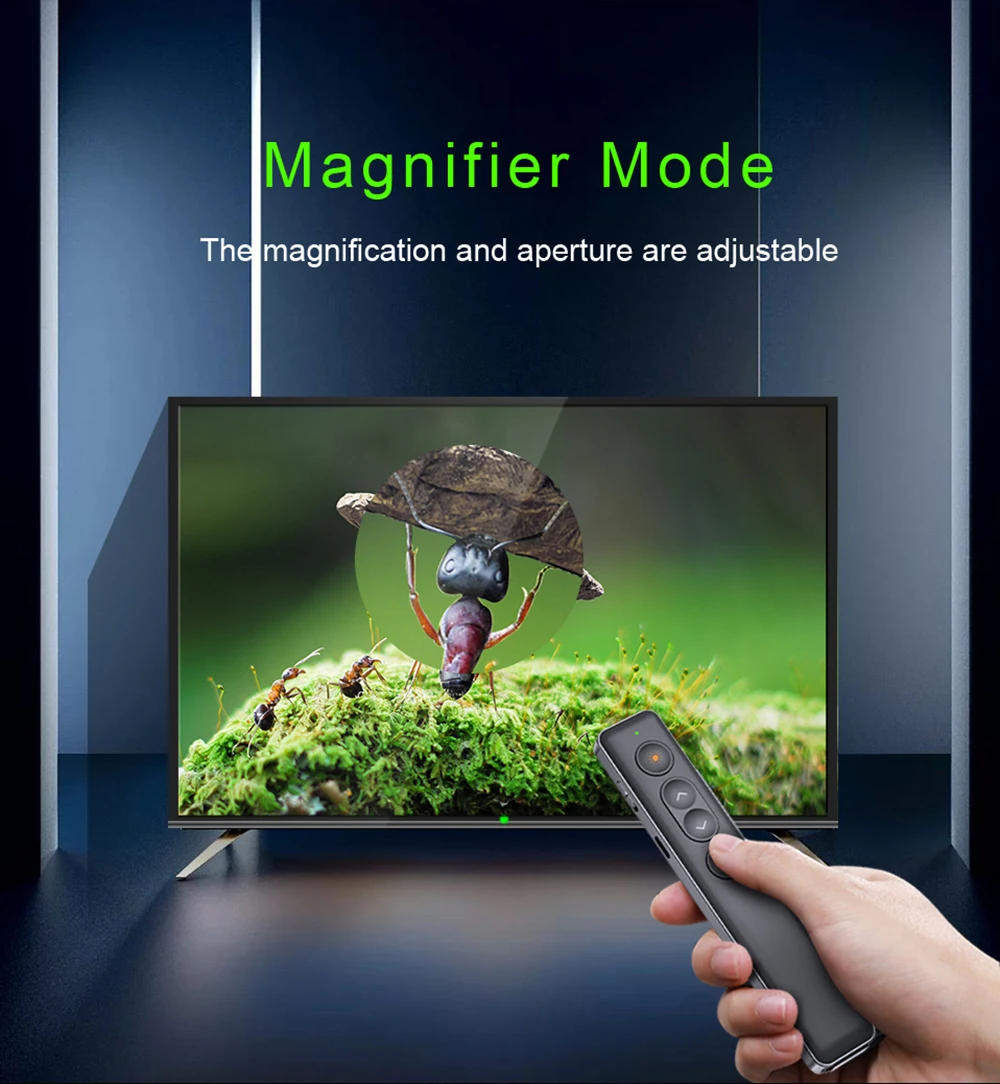 H90 Wireless Presenter Pen USB 2.4GHz Remote Control Powerpoint Presenter Presentation Clicker PPT Pointer Laser Pen