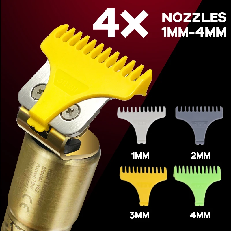 Suttik 962 Rechargeable 2 IN 1 Hair Beard Electric Shaver For Men Powerful Electric Razor Head Bald Shaving Machine Trimmer