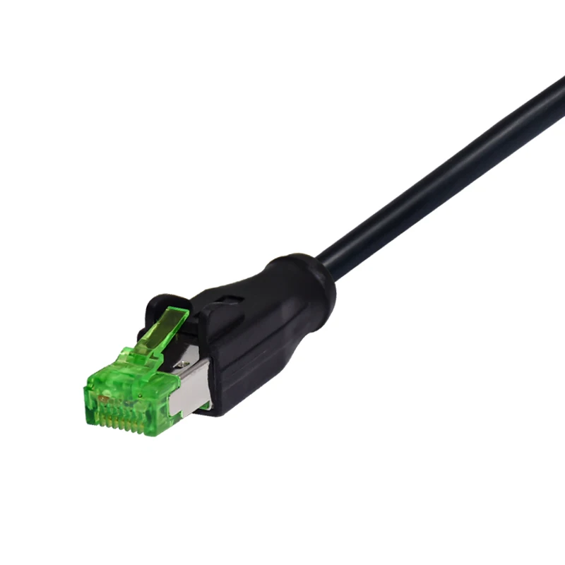 Ip67 M12 4pin 90 градусов штекер к RJ45 экранированный водонепроницаемый разъем cat 5e кабель с D