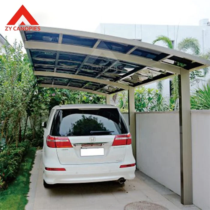UV Protection Rainproof Carports For Car Parking Polycarbonate Car Shed Carport Aluminum Garages