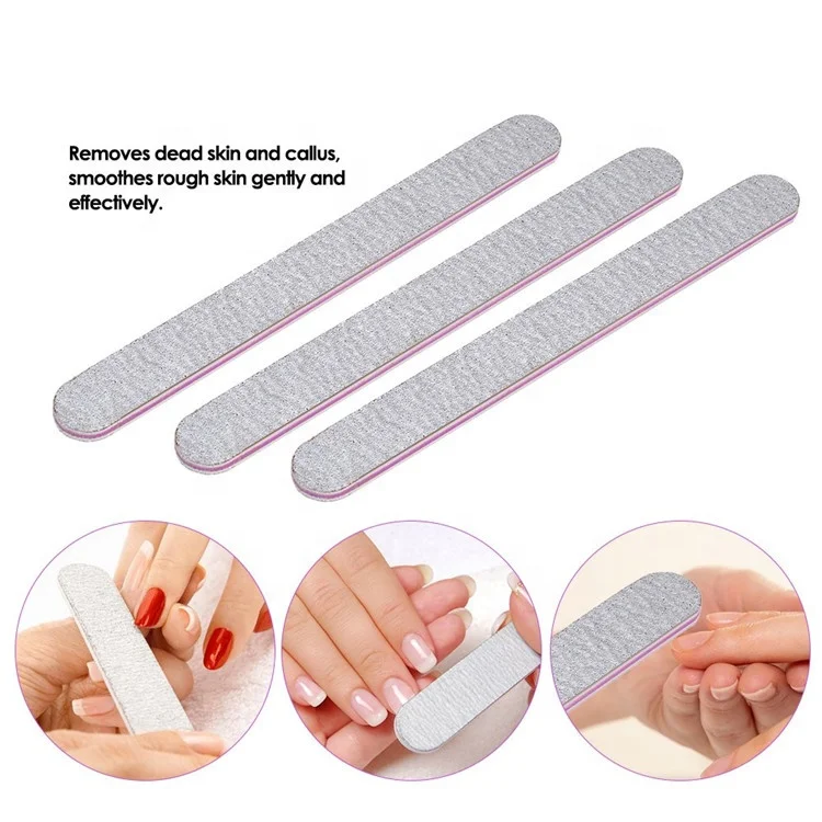 Sialia Small Professional Custom Double Side Disposable Nail File 100/180 Sandpaper Nail File