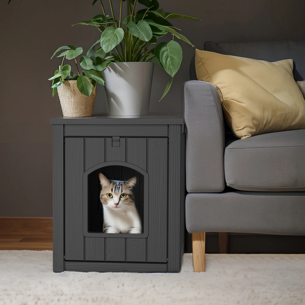 All weather multi-functional plastic cats pet houses & furniture