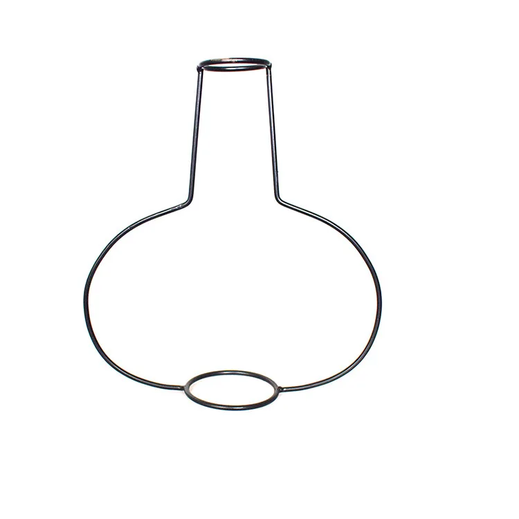 top seller high quality black iron wire pampas vase metal flower wire vase for home decoration