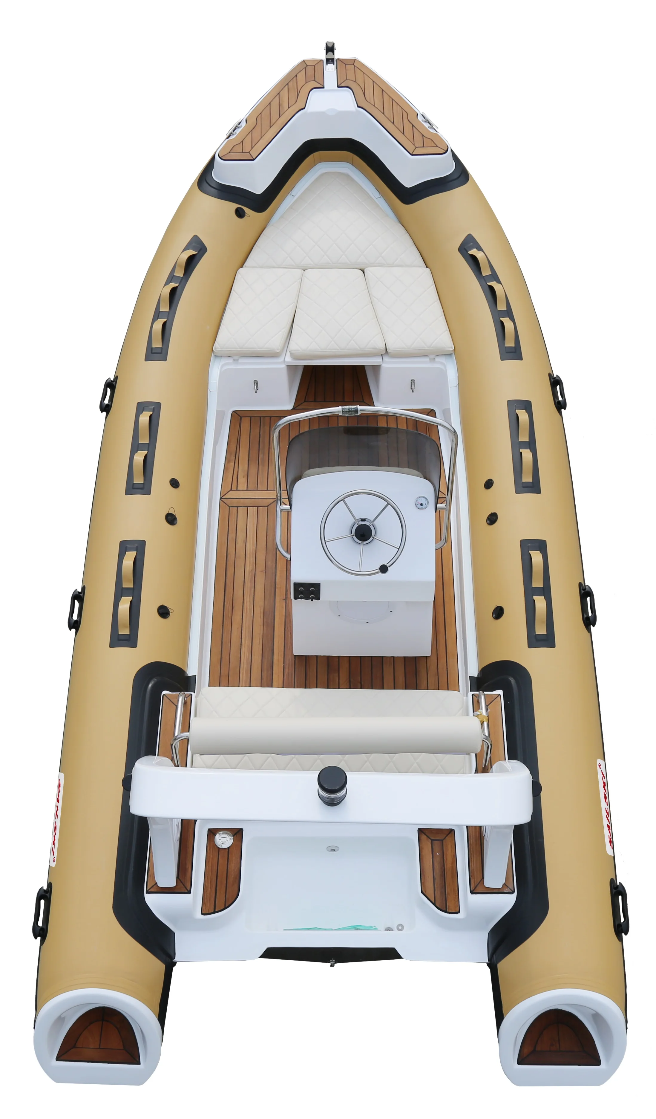 SAILSKI luxury fiberglass hull inflatable boat 5.5m/18ft ( Hypalon 1.25mm, 90hp outboards)