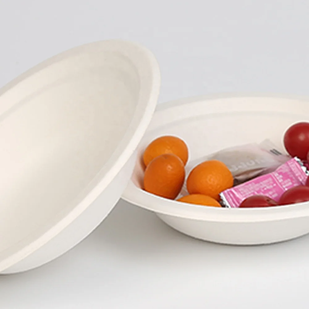 Biodegradable food grade sugarcane disposable bowls L044