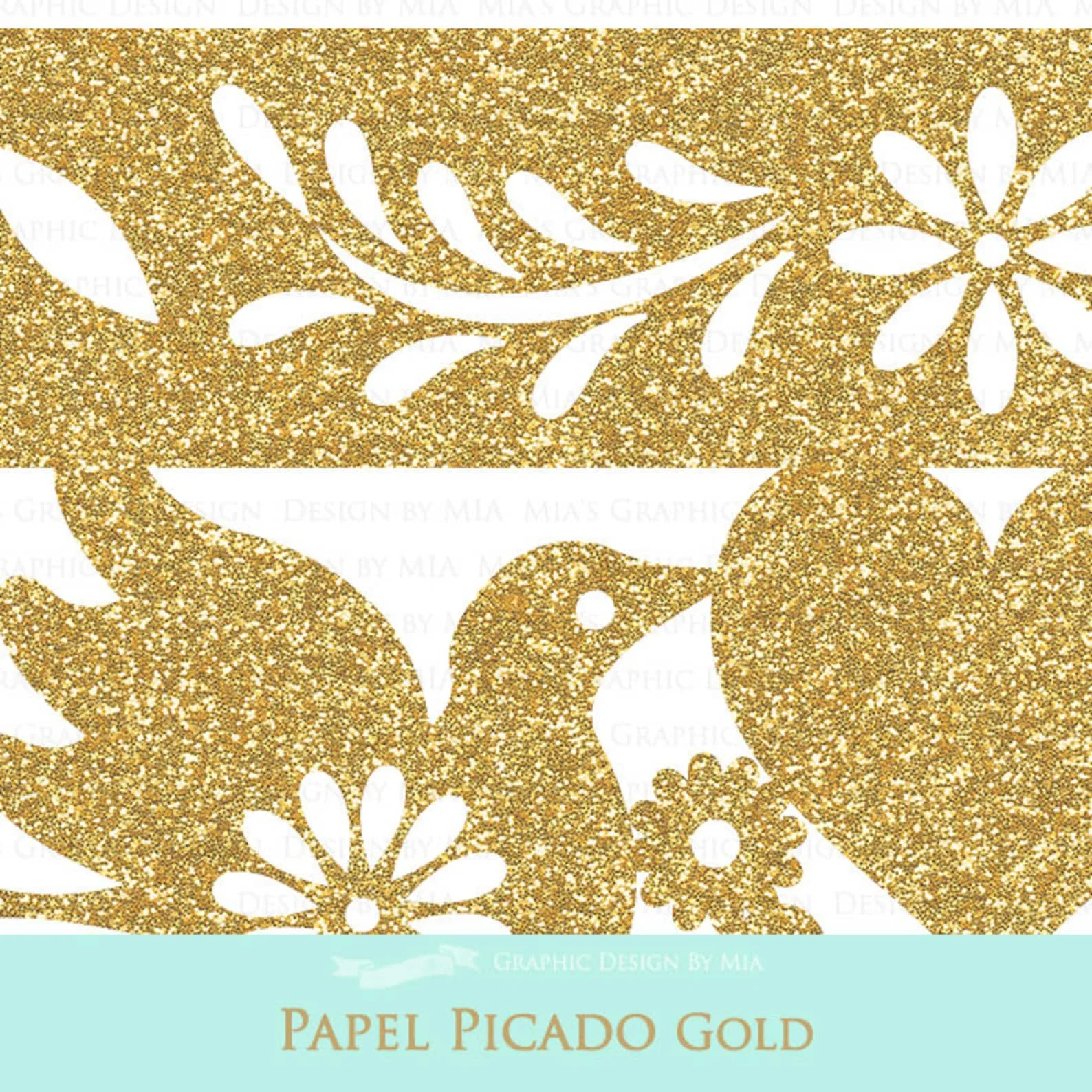 Gold Fiesta Bunting Clip Art Instant Download CA139 Felt and Paper Flags for Party and Halloween Occasions