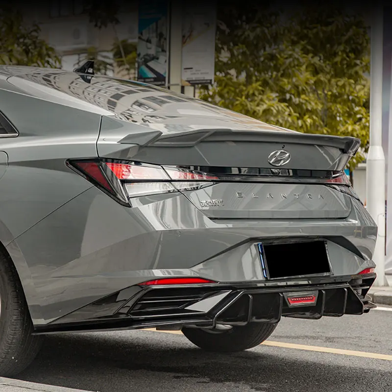 Протектор спойлера переднего заднего бампера автомобиля для hyundai elantra cn7 2021 2022 2023 2024 2025 передний набор аксессуаров украшения губ