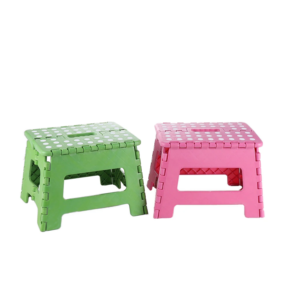 Household Plastic Folding Stool Foldable Seat Plastic Step Stool for Kids Child