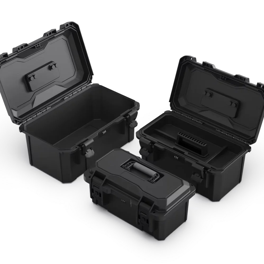 Customizable Hard Plastic Tool Case Waterproof Bilayer Storage Solution for OEM/ODM Supports Equipment Tools Screwdriver Drill