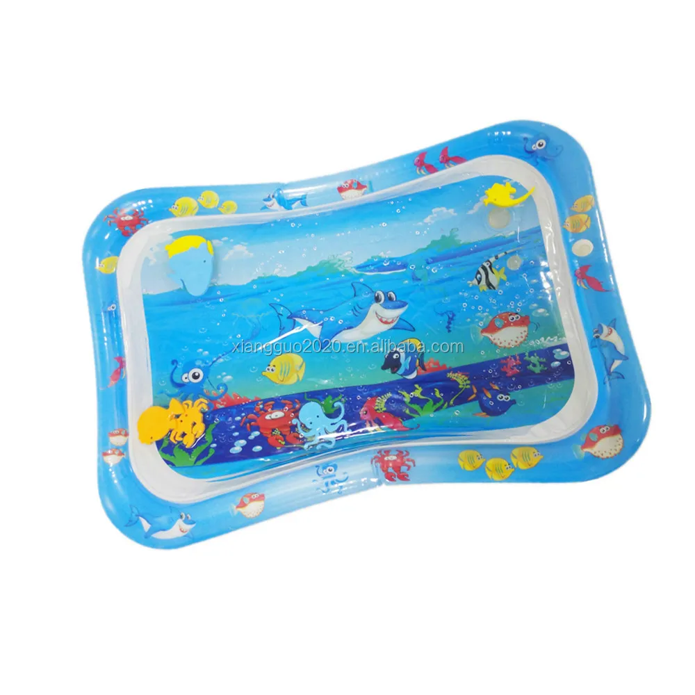 Baby Water Mat Inflatable Plastic PVC Baby Tummy Time Play Mats Toddler Kids Baby Water Play Mat