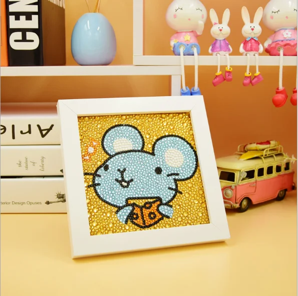 Полная Алмазная детская картина с рамкой ручной работы DIY Dducational Toys для детского сада студентов подарки оптовая продажа
