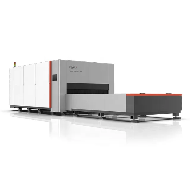 Best quality fiber laser cutting machine 6015Pro, exchange table cutting machine with MAX IPG laser source
