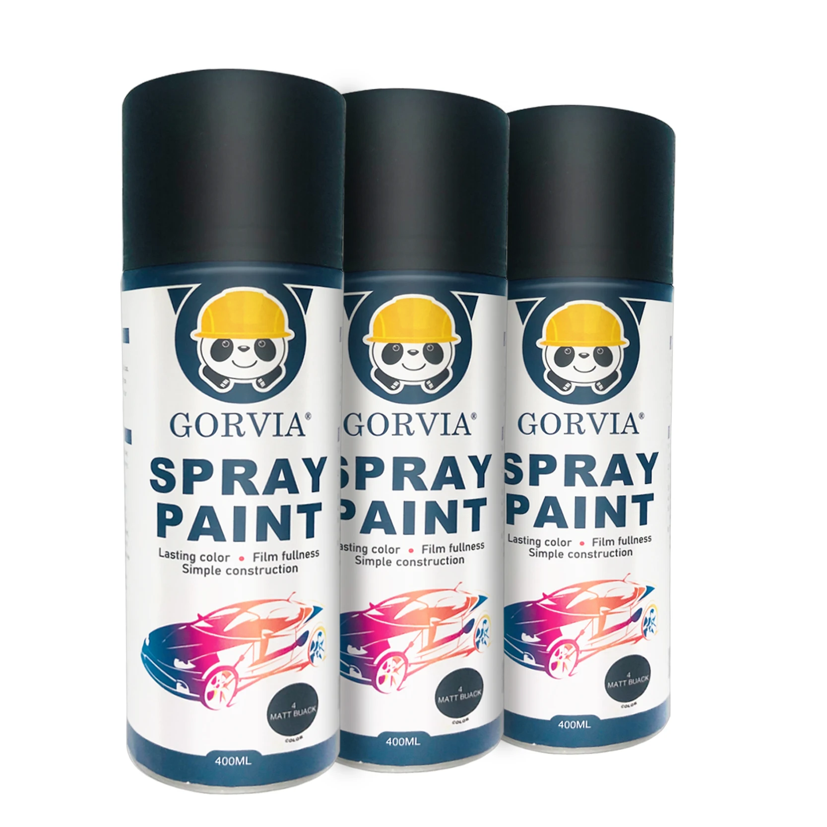 Краска для автомобиля, черная аэрозольная краска