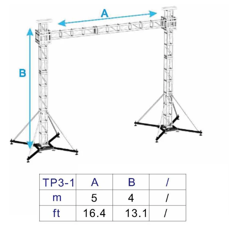  Алюминиевая квадратная коробка global truss коническая коннекторная Ферма для