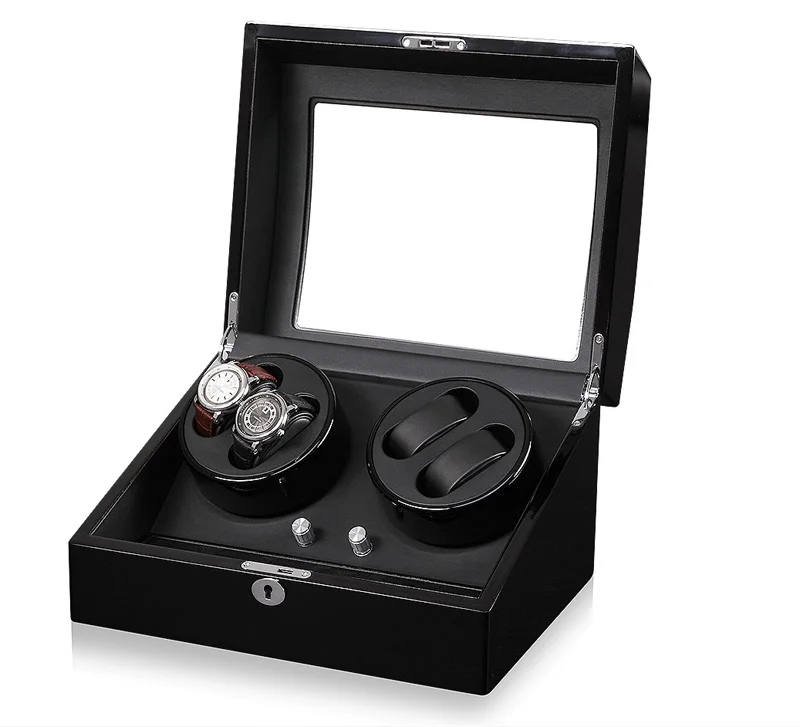 GC03-D31BB-L-A High Quality Automatic Mechanical Watch Shaker box with Japanese Mubuchi Silent Motor and LED Light