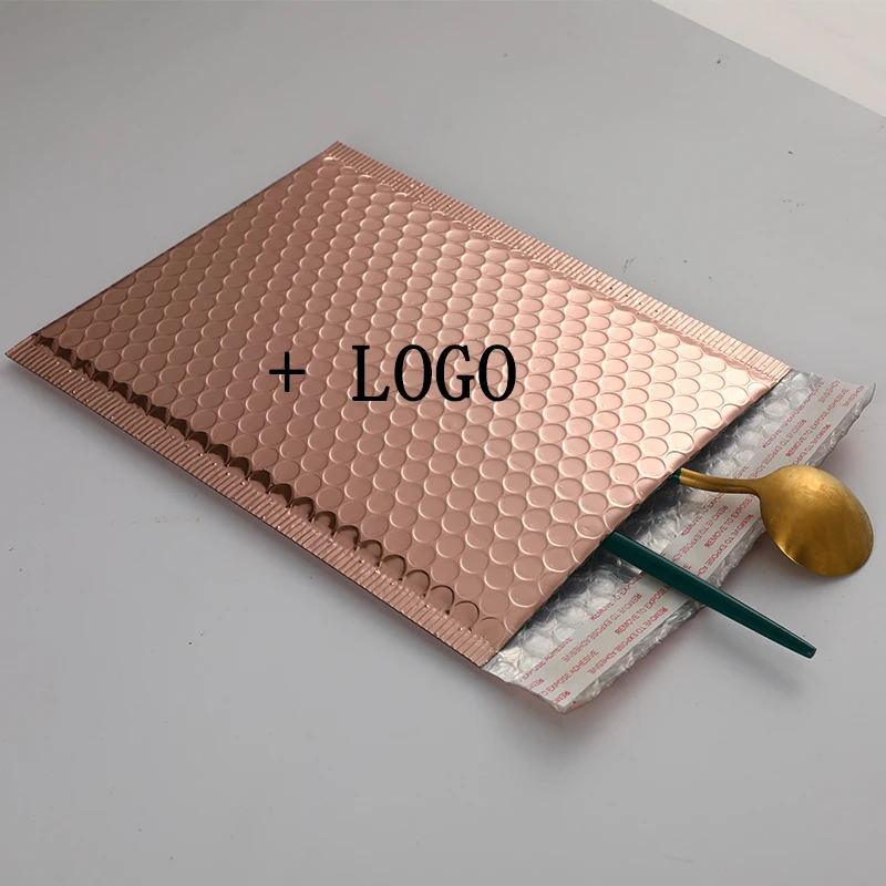 Упаковка на заказ пакет экспресс-доставки с упаковочной пузырчатой пленкой для отправки мягкая оберточная пленка металлическая пузырчатая почта