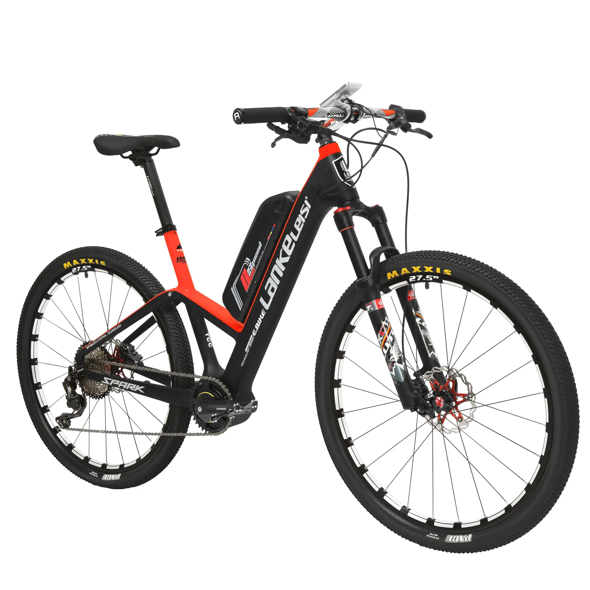  E Bike European Warehouse TCC Carbon Fiber Frame 400W 36V 10ah Lithium Battery 27.5 Inch Electric