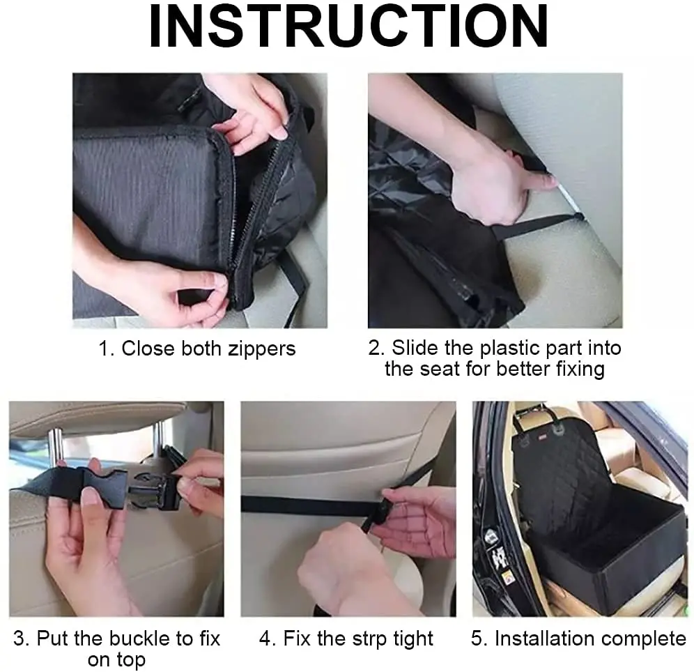 Водонепроницаемые Нескользящие чехлы из ткани Оксфорд для передних сидений автомобиля 600D для сидений авиатора и собак, кошек