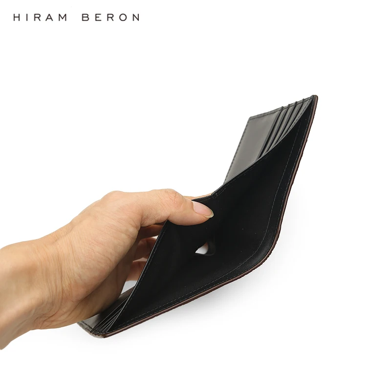 Hiram Beron High Quality Brand Red RFID Short Italian Genuine Leather Wallet for Women Ladies