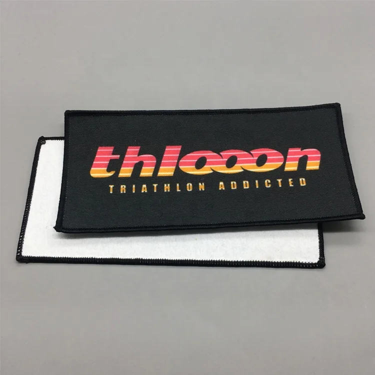 Machine Making Custom Felt Backing Woven Patch For Clothing