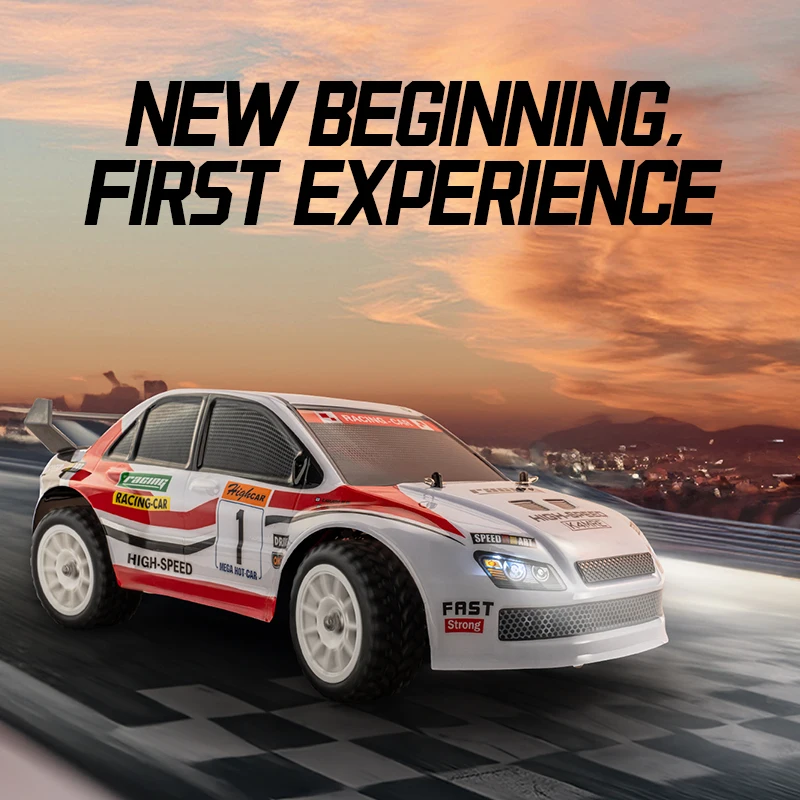 Kids mini model remote car 80m 12min play 390 carbon brush high speed vehicle 4wd drive simulation car toys