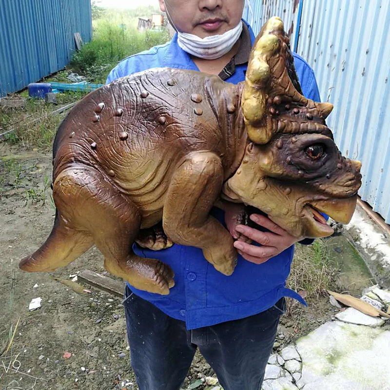 Simulation dinosaur hand baby puppet for sale Animatronics Realistic Baby Dinosaur animals Puppets For Sale