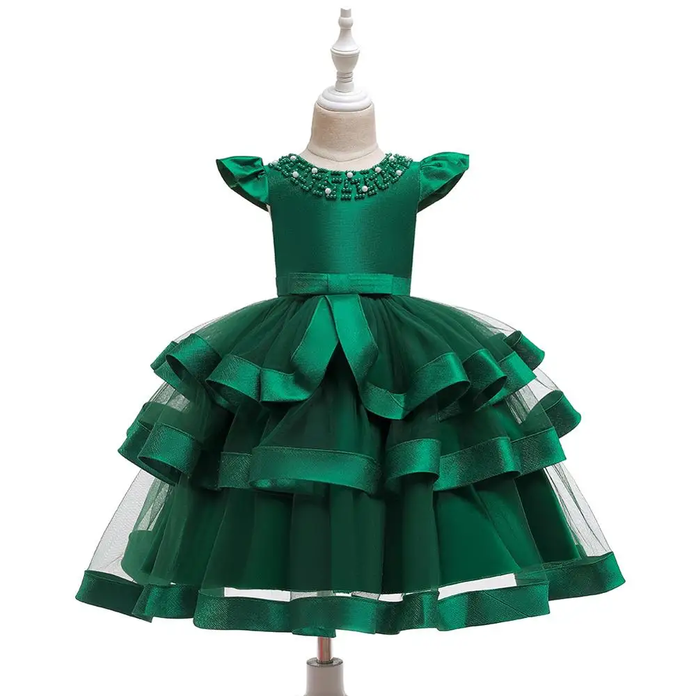 
fall 5 years boutique princess kids clothing baby evening party children wears girls dress 