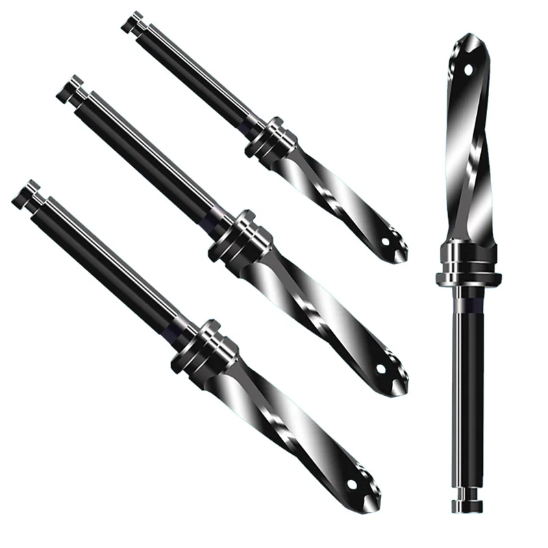 OEM Customize Dental Implant Drill Bit Black Coating Medical Surgical Orthopedic Hard Bone Drill Bit