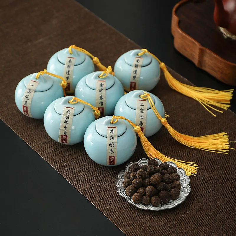 Aromatherapy Honeyed Bolus Pottery Canned Incense Car Aroma