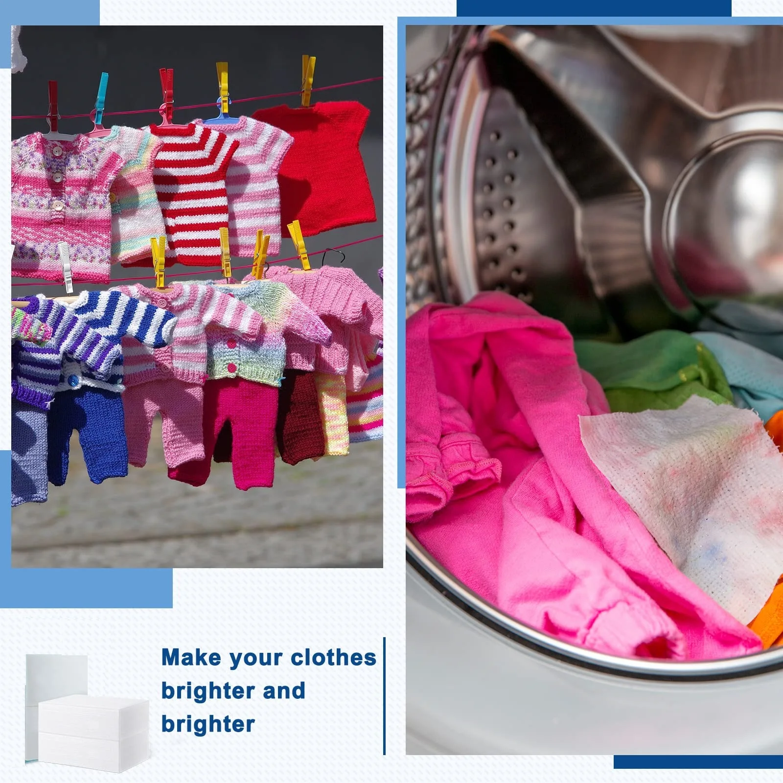 KELEE Bulk Laundry Mixed Washing Color Catcher Color Fabric Absorbing Grabber Colour Catcher Laundry Sheets