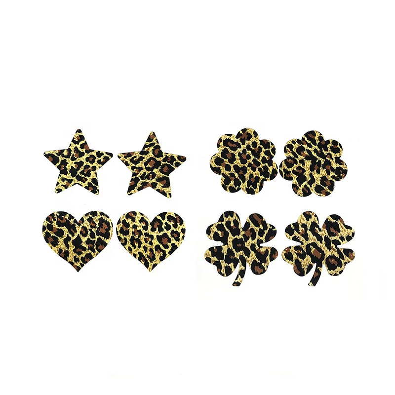 Leopard Print Disposable Nipple Cover Sexy Underwear Accessories Nipple Paste Breast Lift Up Sticker Nipple Patch