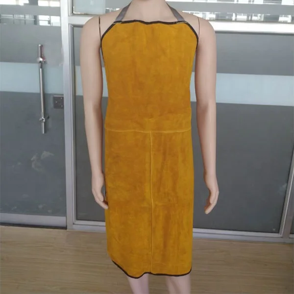 Flame Resistant Welding Leather Apron High Quality Heat Protective Welding Apron Industrial Welding Apron